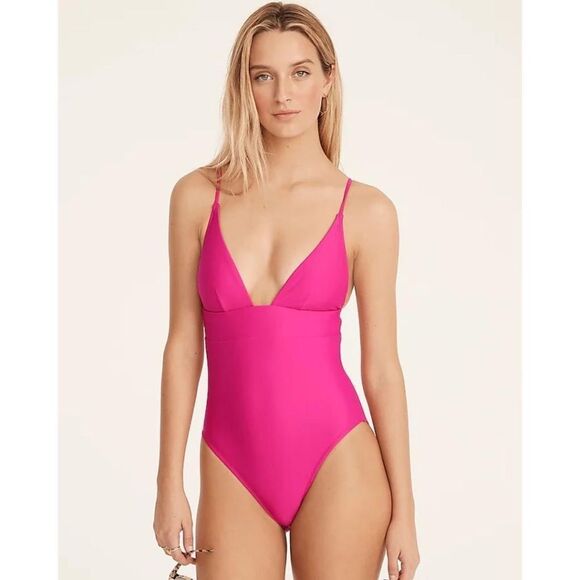 J. Crew Plunge One Piece Swimsuit NWT - Picture 7 of 7